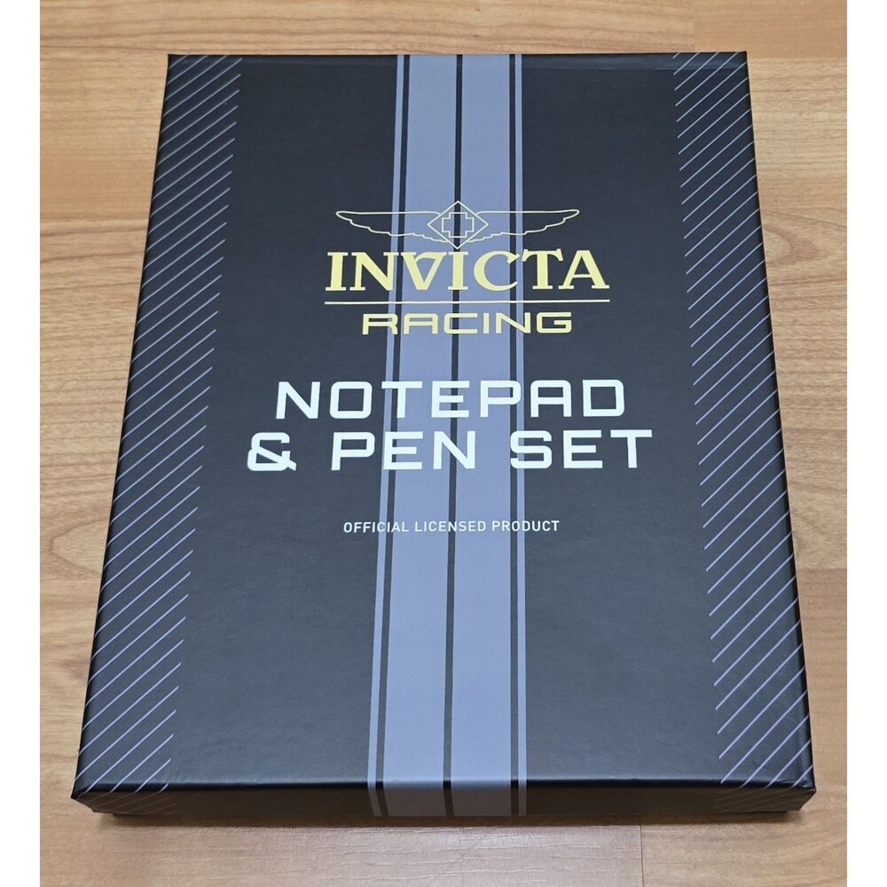 Official Licensed Invicta Racing Notepad & Pen Set in Box IG0331 Brand New